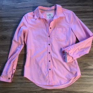 Pink chambray button up